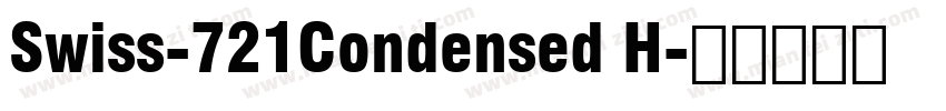 Swiss-721Condensed H字体转换